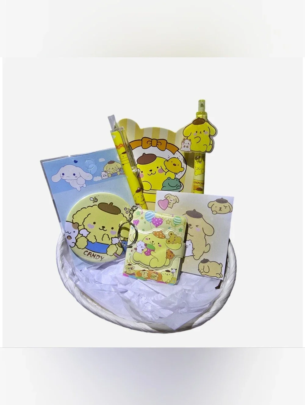 Sanrio Pompompurin Kawaii Stationery Bundle of 6 Items NEW